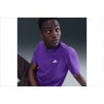 Nike Sportswear Club Ανδρικό Κοντομάνικο T-Shirt Μωβ