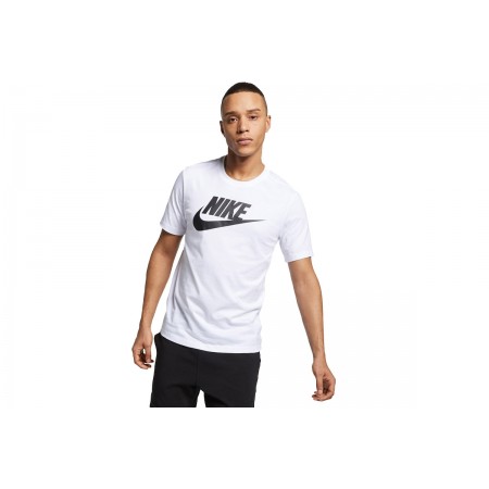 Nike Ανδρικό Κοντομάνικο T-Shirt Λευκό (AR5004 101)