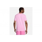 Nike Sportswear Ανδρικό Κοντομάνικο T-Shirt Ροζ