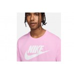 Nike Sportswear Ανδρικό Κοντομάνικο T-Shirt Ροζ