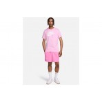 Nike Sportswear Ανδρικό Κοντομάνικο T-Shirt Ροζ