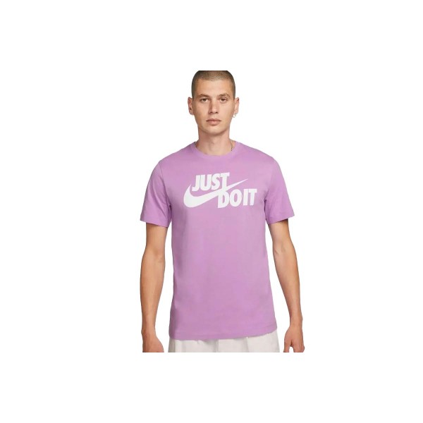 Nike Ανδρικό Κοντομάνικο T-Shirt Λιλά (AR5006 591)