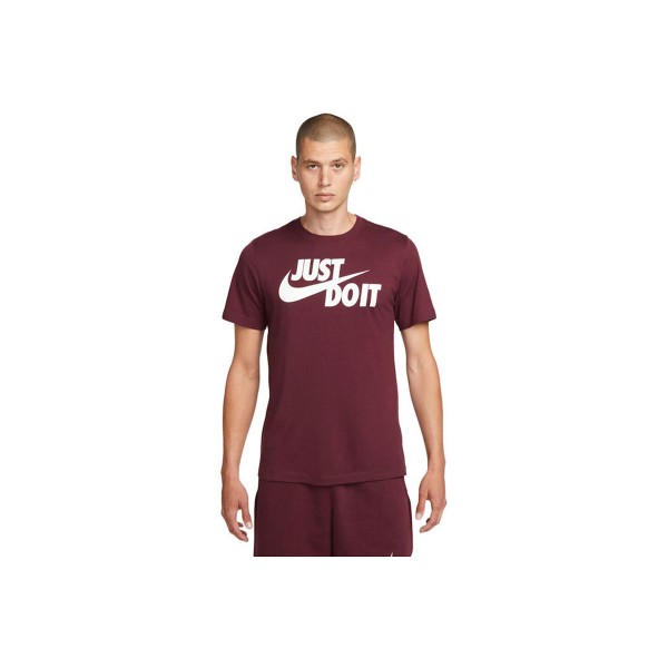 Nike Ανδρικό Κοντομάνικο T-Shirt Μπορντό (AR5006 682)