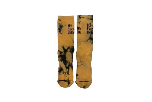 Bee Unusual Bee Fxxxing Unusual Tie Dye Κάλτσες Ψηλές 1 Ζευγάρι (AS-221223 YELLOW)