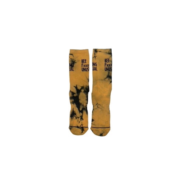 Bee Unusual Tie Dye Issue Κάλτσες Ψηλές (AS-221223 YELLOW)