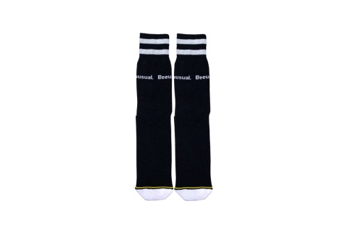 Bee Unusual Cushion Solid Crew Κάλτσες Ψηλές 1 Ζευγάρι (AS-225225 BLACK)
