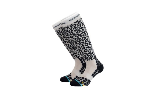 Bee Unusual Animal Print Ski Κάλτσες Ψηλές 1 Ζευγάρι (AS-230729)