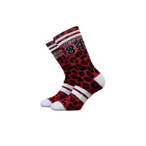 Bee Unusual Normal Gets You Nowhere 84 Ψηλές Κάλτσες 1 Ζευγάρι (AS-231540 RED-BLACK)
