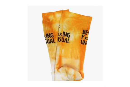 Bee Unusual Bee Fxxxing Unusual Tie Dye Κάλτσες Ψηλές 1 Ζευγάρι (AS-231572 MUSKMELON)