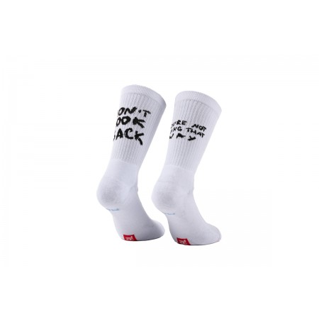 Bee Unusual Don’t Look Back Ψηλές Κάλτσες Λευκές, Μαύρες 1 Ζευγάρι