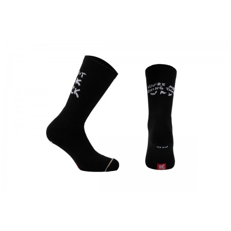 Bee Unusual Don’t Look Back Ψηλές Κάλτσες Μαύρες, Λευκές 1 Ζευγάρι