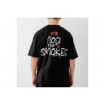 Bee Unusual God Smokes Ανδρικό Κοντομάνικο T-Shirt Μαύρο