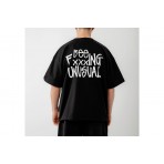 Bee Unusual Bee Fxxxing Unusual Ανδρικό Κοντομάνικο T-Shirt Μαύρο