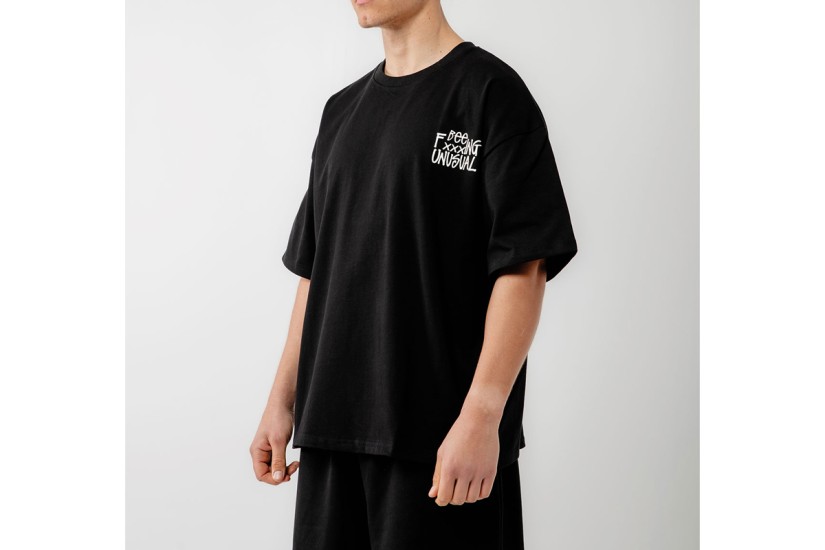 Bee Unusual Bee Fxxxing Unusual Ανδρικό Κοντομάνικο T-Shirt Μαύρο