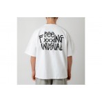 Bee Unusual Bee Fxxxing Unusual Ανδρικό Κοντομάνικο T-Shirt Λευκό