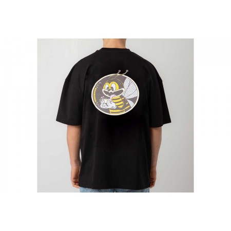 Bee Unusual High Flowers Oversized T-Shirt Ανδρικό 