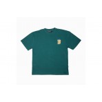 Bee Unusual High Flowers Ανδρικό Κοντομάνικο T-Shirt Πράσινο