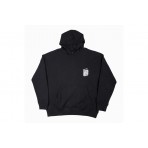 Bee Unusual High Flowers Extra Heavy Ανδρικό Hoodie Μαύρο