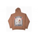 Bee Unusual Vanity Ανδρικό Φούτερ με Κουκούλα Καφέ