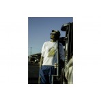 Bee Unusual High Flowers Ανδρική Μακρυμάνικη Μπλούζα Λευκή