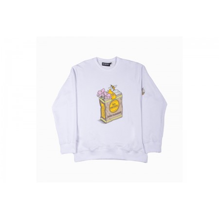 Bee Unusual High Flowers Crew Neck Ft Μπλούζα Με Λαιμόκοψη Ανδρική 