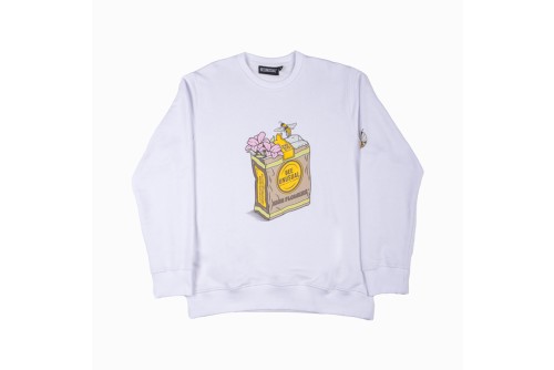 Bee Unusual High Flowers Crew Neck Ft Μπλούζα Με Λαιμόκοψη Ανδρική (AT-256665)