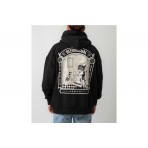 Bee Unusual Vanity Extra Heavy Ανδρική Ζακέτα με Κουκούλα Μαύρη