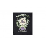 Bee Unusual Ανδρική Βαμβακερή Ζακέτα με Κουκούλα Μαύρη