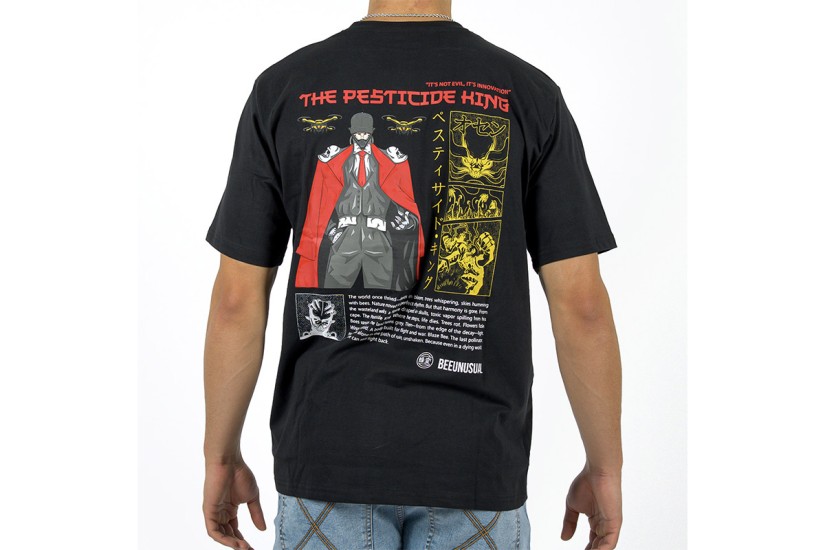 Bee Unusual The Pesticide King Ανδρικό Κοντομάνικο T-Shirt Μαύρο
