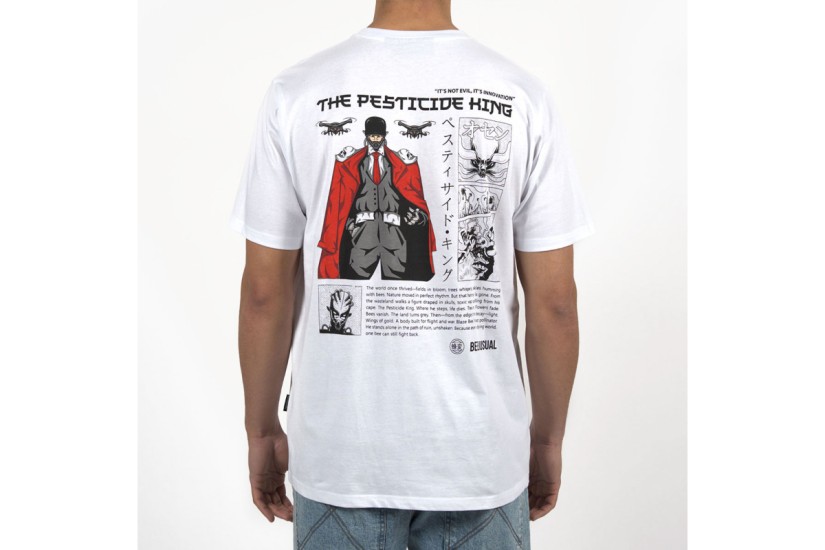 Bee Unusual The Pesticide King Ανδρικό Κοντομάνικο T-Shirt Λευκό