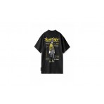 Bee Unusual Blaze Bee Relaxed Ανδρικό Κοντομάνικο T-Shirt Μαύρο, Γκρι Σκούρο, Κίτρινο, Λευκό