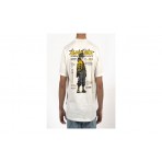 Bee Unusual Blaze Bee Relaxed Ανδρικό Κοντομάνικο T-Shirt Λευκό, Μαύρο, Κίτρινο