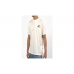 Bee Unusual Blaze Bee Relaxed Ανδρικό Κοντομάνικο T-Shirt Λευκό, Μαύρο, Κίτρινο