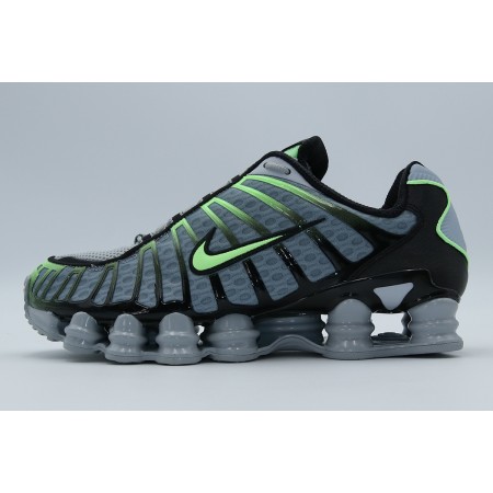 Nike Shox TL Ανδρικά Sneakers Γκρι, Μαύρα, Λαχανί