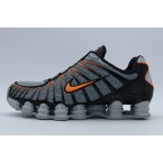 Nike Shox TL Ανδρικά Sneakers Γκρι, Πορτοκαλί, Μαύρο