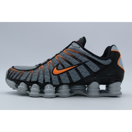 Nike Shox TL Ανδρικά Sneakers Γκρι, Πορτοκαλί, Μαύρο