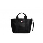 Tommy Jeans Essential Repeat Logo Γυναικεία Τσάντα Shopper Μαύρη 7L
