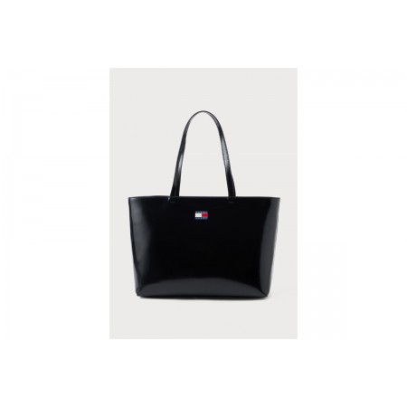 Tommy Jeans Must Γυναικεία Τσάντα Tote Μαύρη