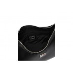 Tommy Jeans Logo Charm Τσάντα Ώμου Μαύρη 1,6L