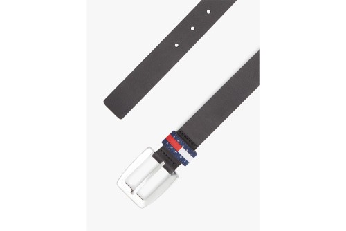 Tommy Jeans Heritage Plaque Buckle Leather Ζώνη Casual (AW0AW18505 BDS)