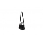 Tommy Jeans Logo Charm Mini Γυναικεία Τσάντα Tote Χιαστί Μαύρη 1,8L