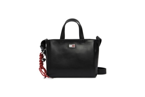 Tommy Jeans Logo Charm Mini Τσάντα Tote Χιαστί 1.8L (AW0AW18580 BDS)