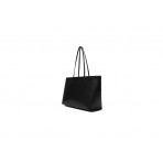 Tommy Jeans Essential Textured Logo Γυναικεία Τσάντα Tote Μαύρη 10,8L