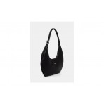 Tommy Jeans Flag Plaque Slouch Hobo Γυναικεία Τσάντα Ώμου - Χειρός Μαύρη 3,3L