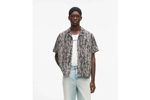 Karl Lagerfeld All Over Print Πουκάμισο Κοντομάνικο Ανδρικό (B2M16011 1IJ)