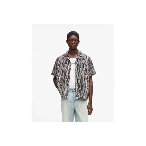 Karl Lagerfeld All Over Print Πουκάμισο Κοντομάνικο Ανδρικό (B2M16011 1IJ)