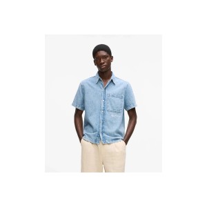 Karl Lagerfeld Denim Πουκάμισο Κοντομάνικο Ανδρικό (B2M16013 356)