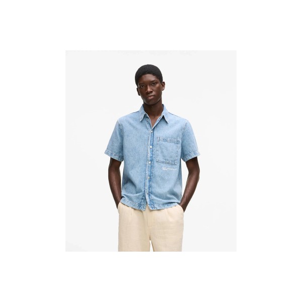 Karl Lagerfeld Denim Πουκάμισο Κοντομάνικο Ανδρικό (B2M16013 356)