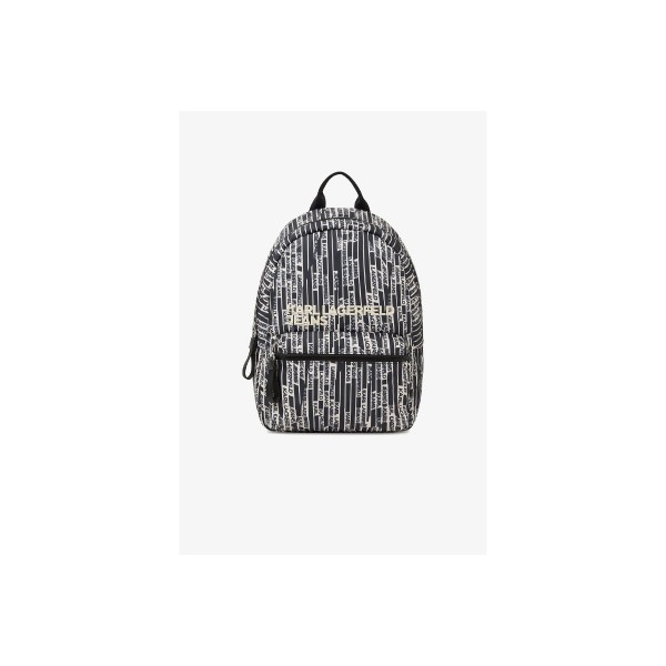 Karl Lagerfeld Essential Nylon Linear Logo Backpack (B2M30155 1IJ)