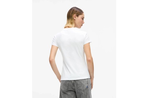 Karl Lagerfeld Slim K Logo T-Shirt Γυναικείο (B2W17064 100)